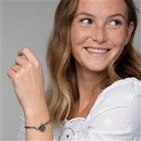 Charm Trollbeads Donna Fiori di nascita in Argento Perla TAGBE-00032 - TAGBE-00032